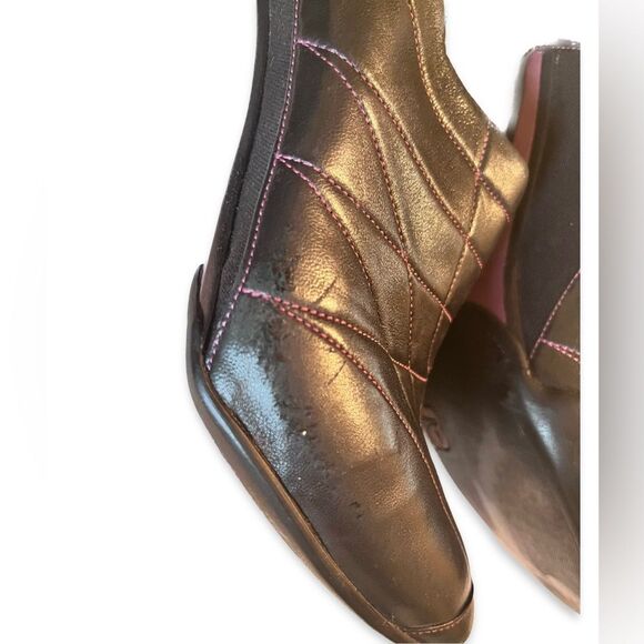 Cole Haan G-Series Black Leather and Pink Mules Size 8B - Picture 8 of 8